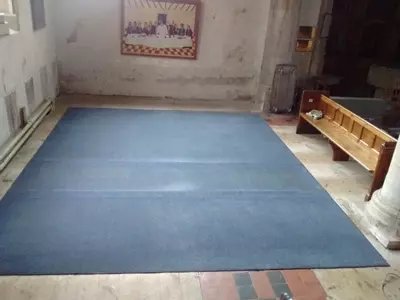 Sanctuary carpet cleaned and ready for storage